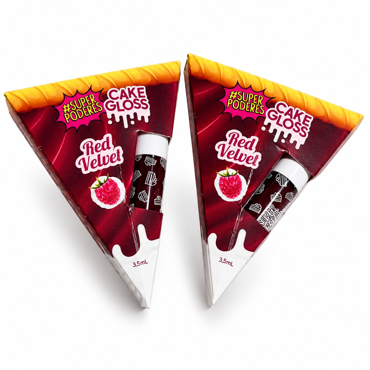 **Gloss Labial Cake Gloss Red Velvet Super Poderes